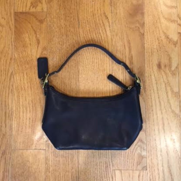 Coach Handbags - Coach Black Leather Mini Bag